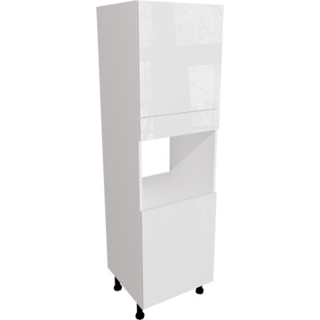 ora gloss white single unit 600 microwave compact