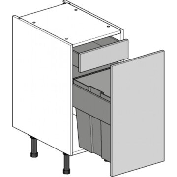highline single base unit 400 premium bin inner drawers
