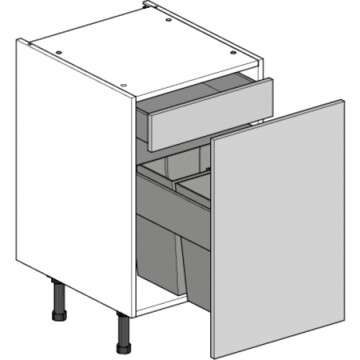 highline single base unit 500 premium bin inner drawers