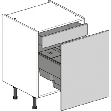 highline single base unit 600 premium bin inner drawers
