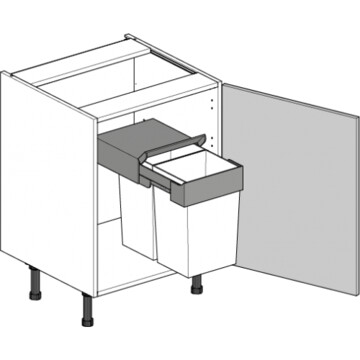 highline hob sink unit 600 undersink bin