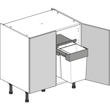 highline double base unit 800 undersink bin
