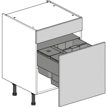 drawerline single base unit 600 premium bin